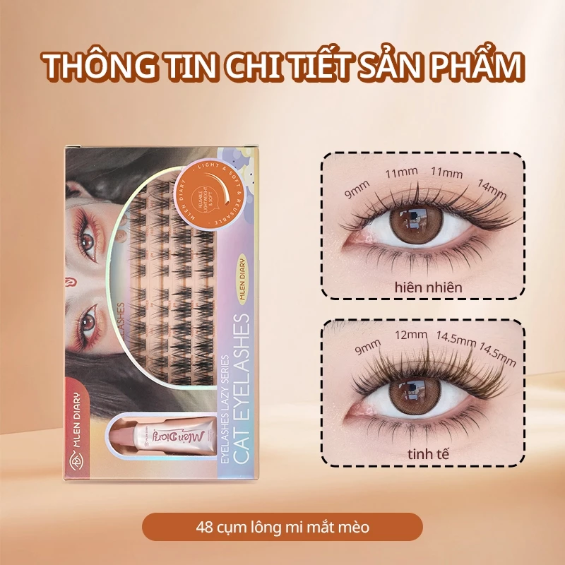 Lông Mi Giả Mlen Diary Mắt Cáo