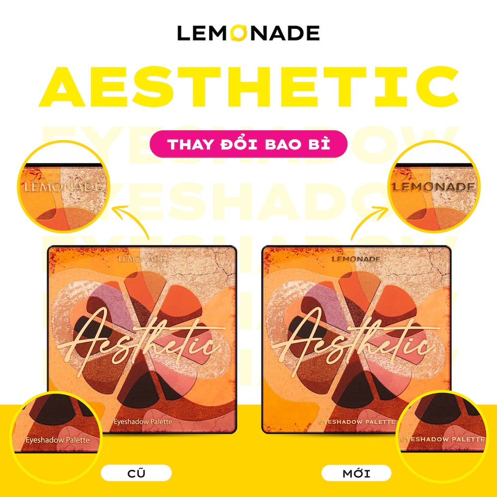 Bảng Phấn Mắt 16 Ô Lemonade Aesthetic Eyeshadow Palette 20.8g