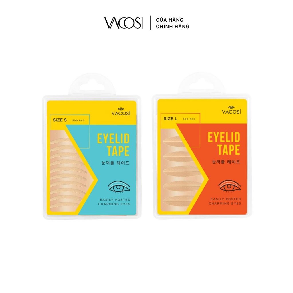 Miếng Dán Kích Mí Vacosi Hộp Vuông 500 Miếng