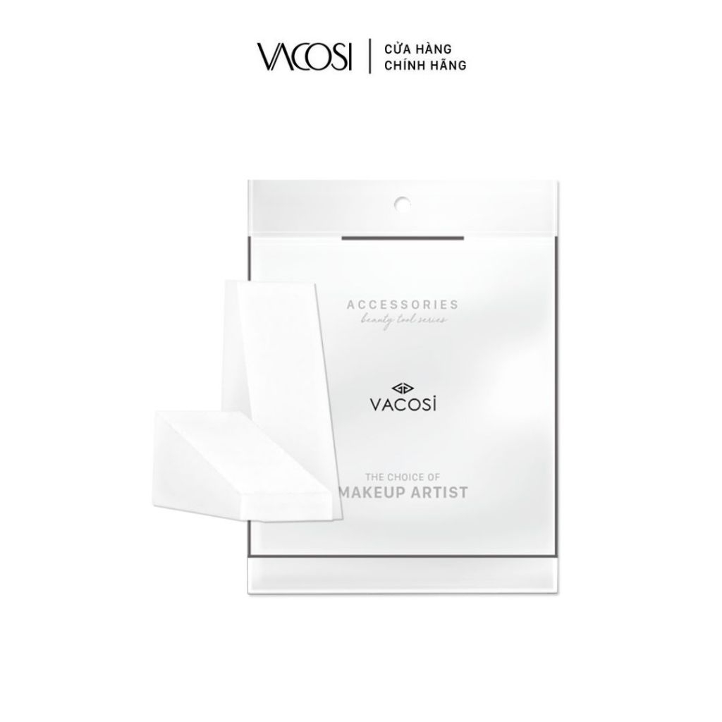 Bông Phấn Ướt Tam Giác Vacosi Pro PU01 (Bịch 12 Miếng)