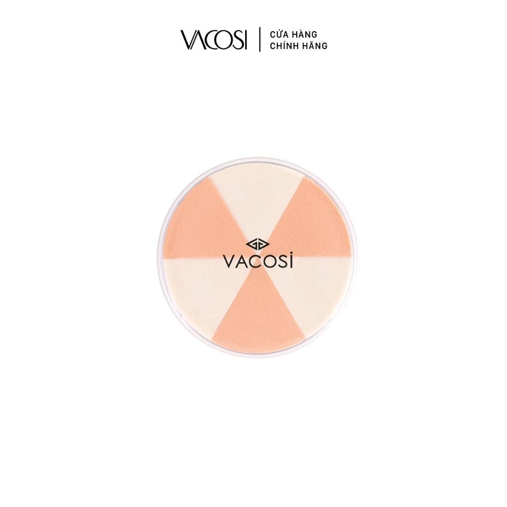 Bông Phấn Ướt Vacosi Hình Tam Giác BP28 (6 Cái)