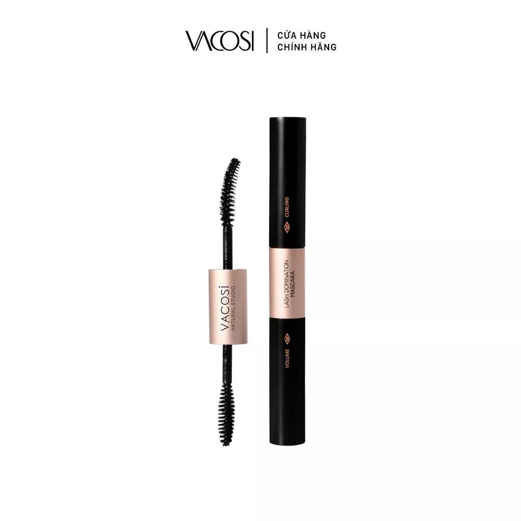 Mascara Vacosi Natural Lash Domination Mascara  2 Đầu Dài Và Cong Mi 10g