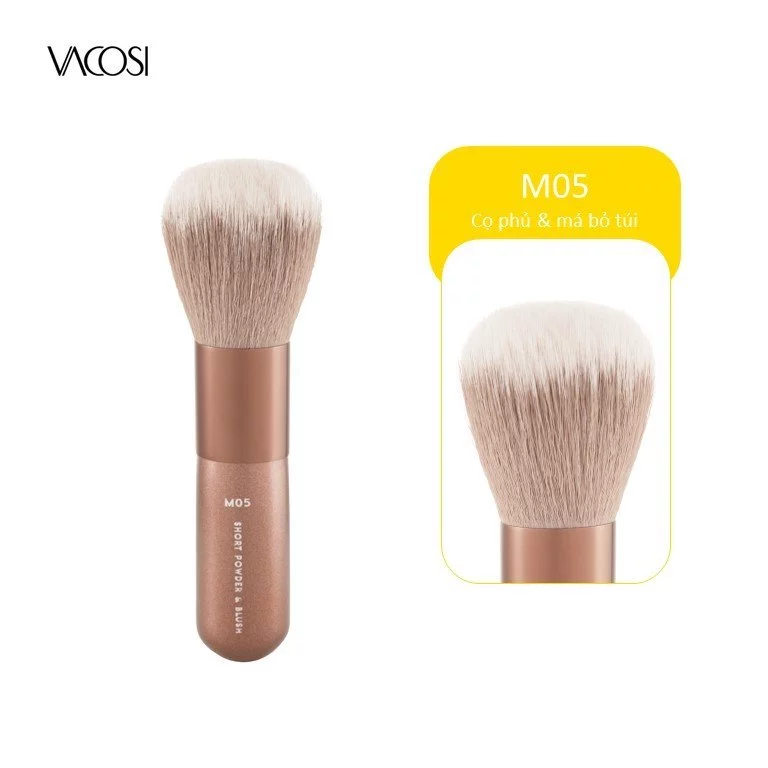 Cọ Phủ Đầu Tròn Bỏ Túi Vacosi M05