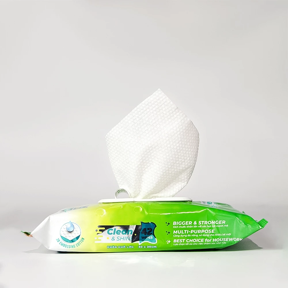 Khăn Ướt Lau Bếp Cao Cấp Hương Chanh Kitchen Ecowipes 42 Tờ