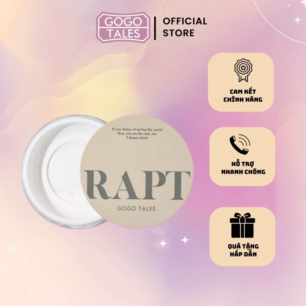 Phấn Phủ Bột Kiềm Dầu Gogo Tables Misty Makeup Powder G01 7g