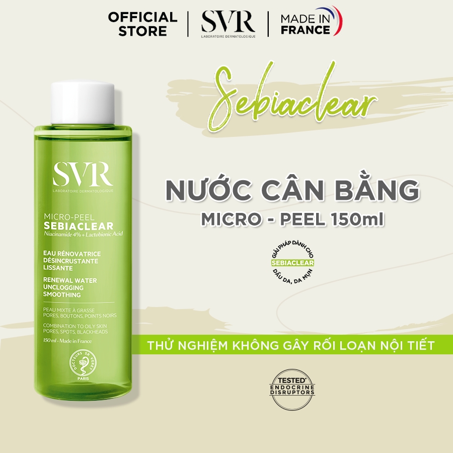 Toner SVR Sebiaclear Dành Cho Da Dầu, Mụn 150ml
