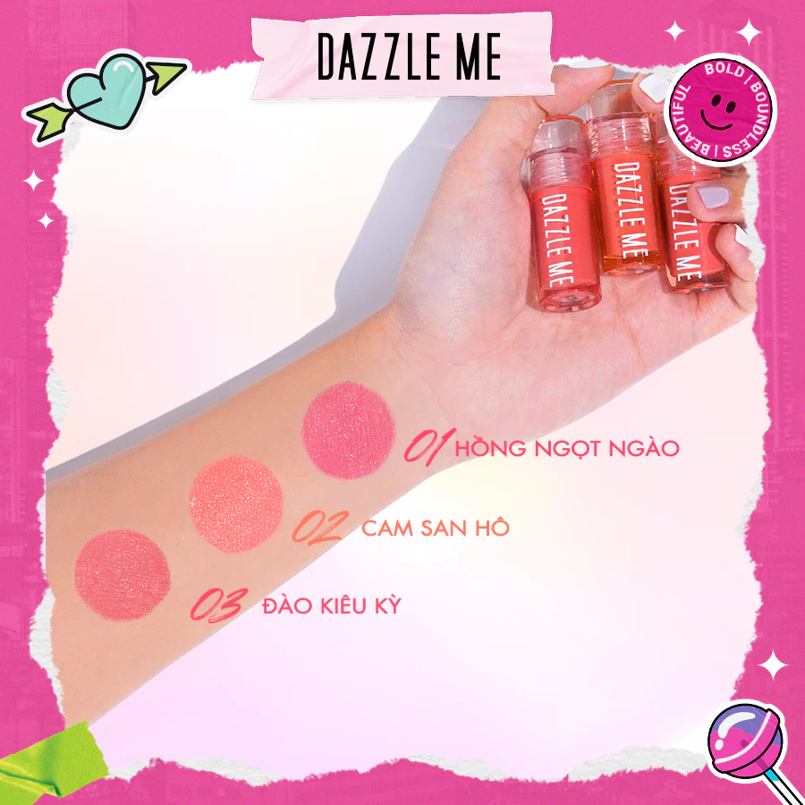 Kem Má Hồng Dazzle Me Creamy Liquid Blush 2.5g