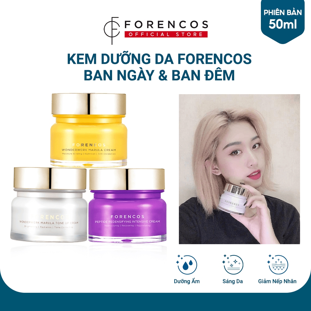 Kem Dưỡng Forencos Peptide Sáng Da, Giảm Nhăn Ban Đêm