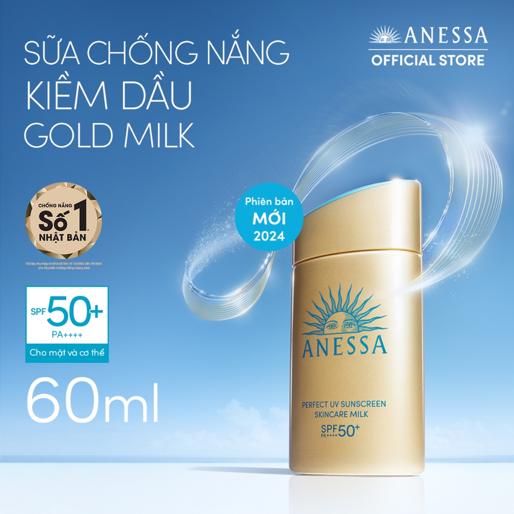 Sữa Chống Nắng Anessa Dưỡng Da Kiềm Dầu (Mẫu Mới)