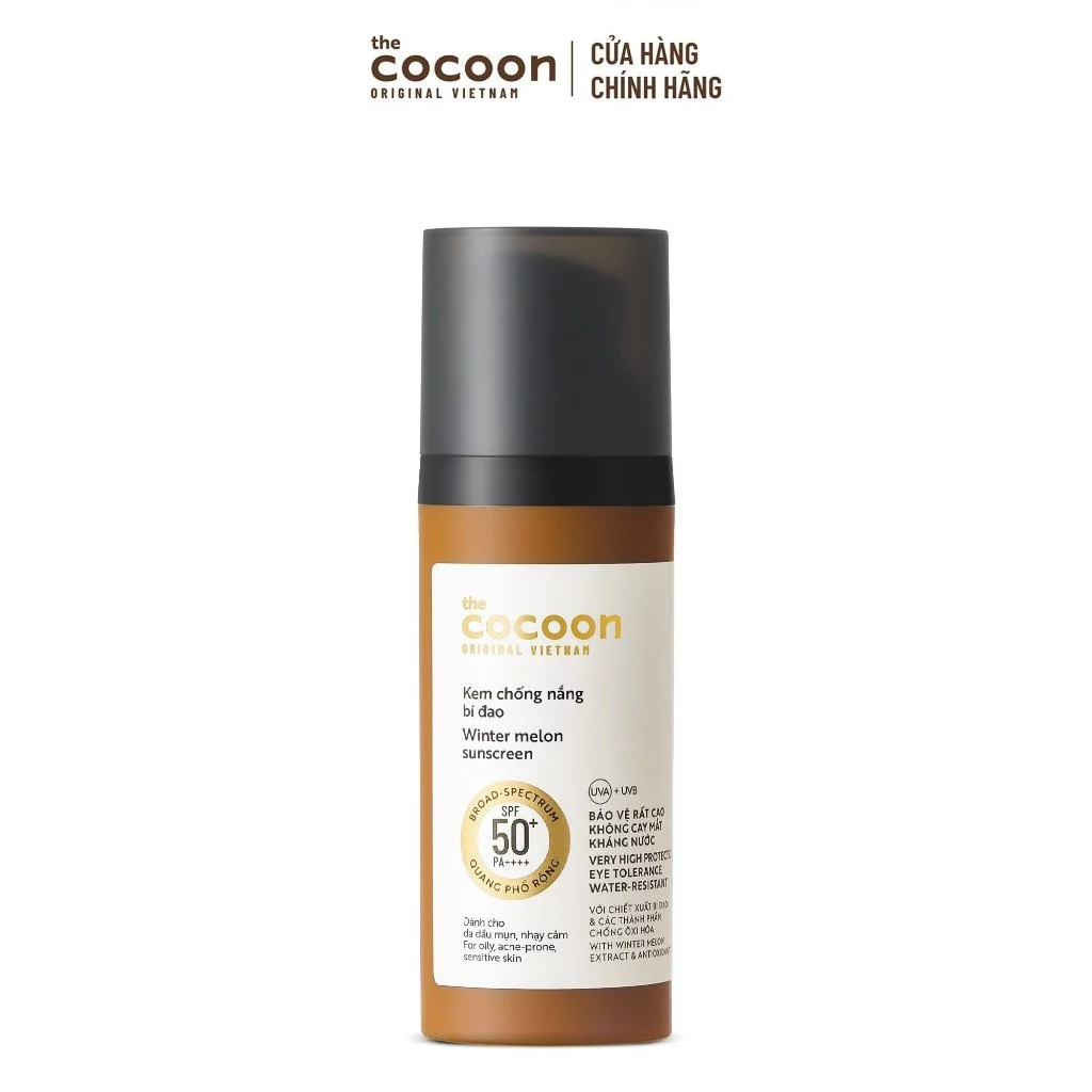 Kem Chống Nắng Cocoon Bí Đao Quang Phổ Rộng 50ml