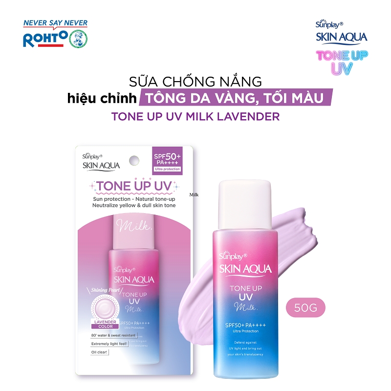 Sữa Chống Nắng Sunplay Skin Aqua Hiệu Chỉnh Sắc Da Tone Up UV Milk SPF50+ PA++++ 50g