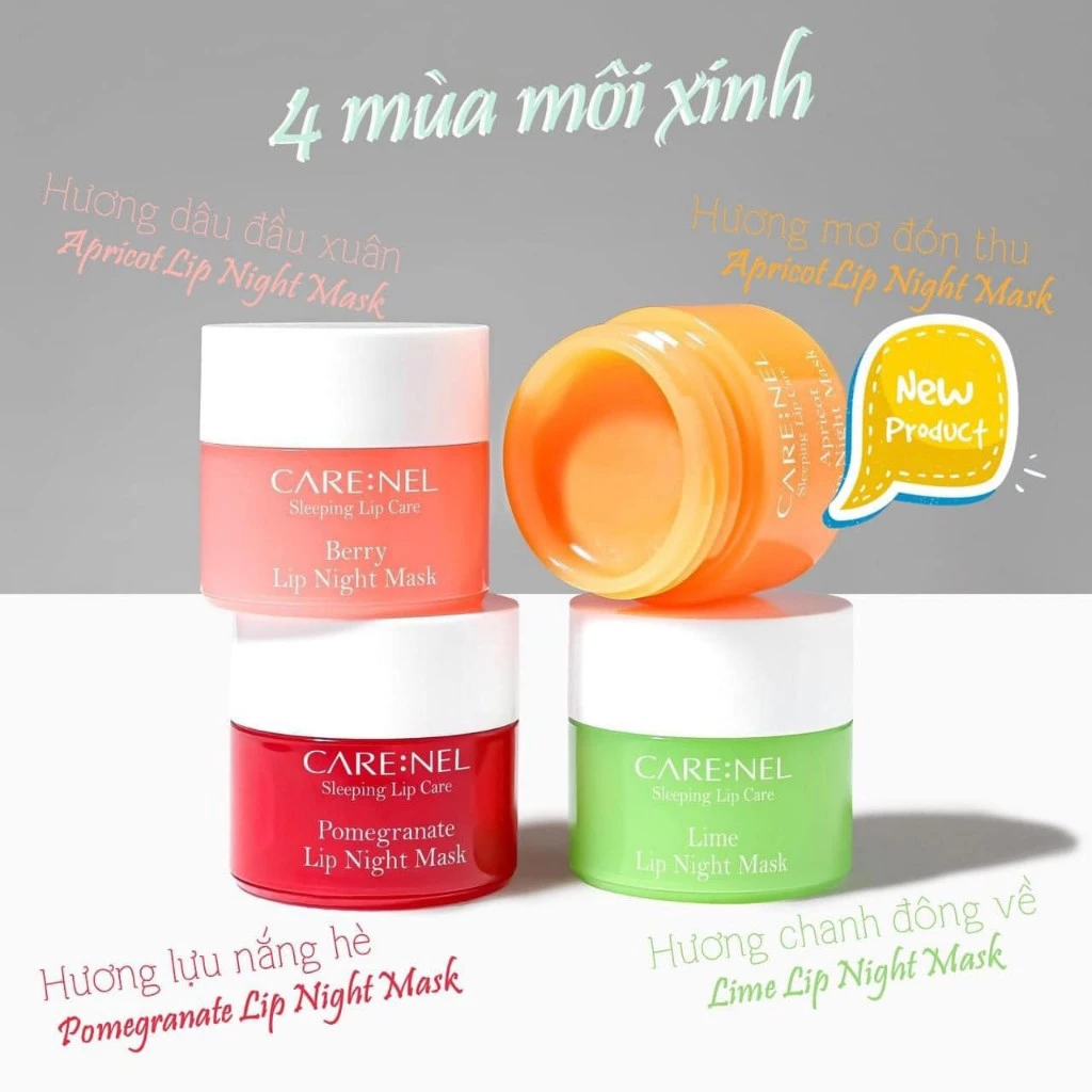 Mặt Nạ Ngủ Môi Care:Nel Lip Night Mask Dưỡng Ẩm, Hồng Môi 5g