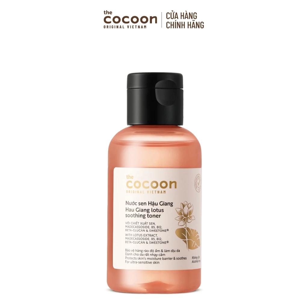 Nước Cân Bằng Cocoon Sen Hậu Giang Làm Dịu Da Nhạy Cảm