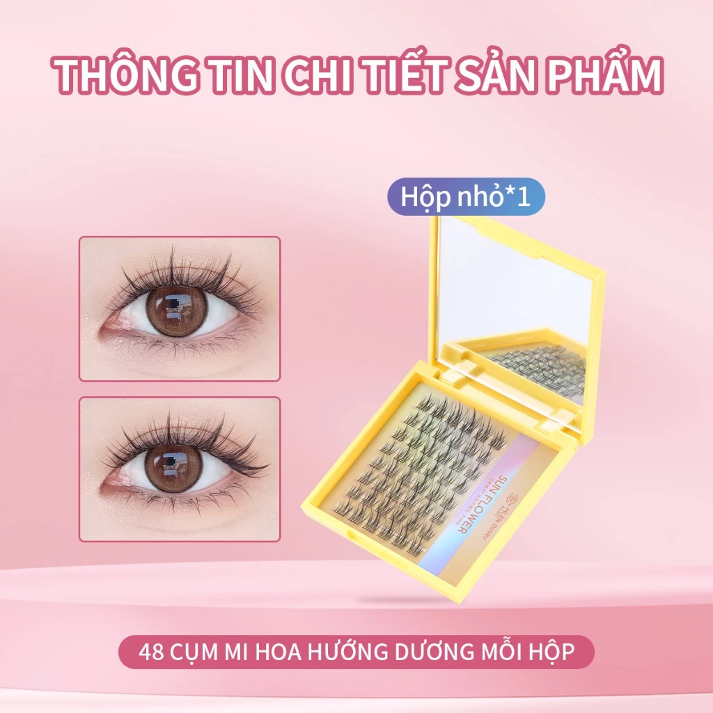 Lông Mi Giả Mlen Diary Hướng Dương Hộp Tím