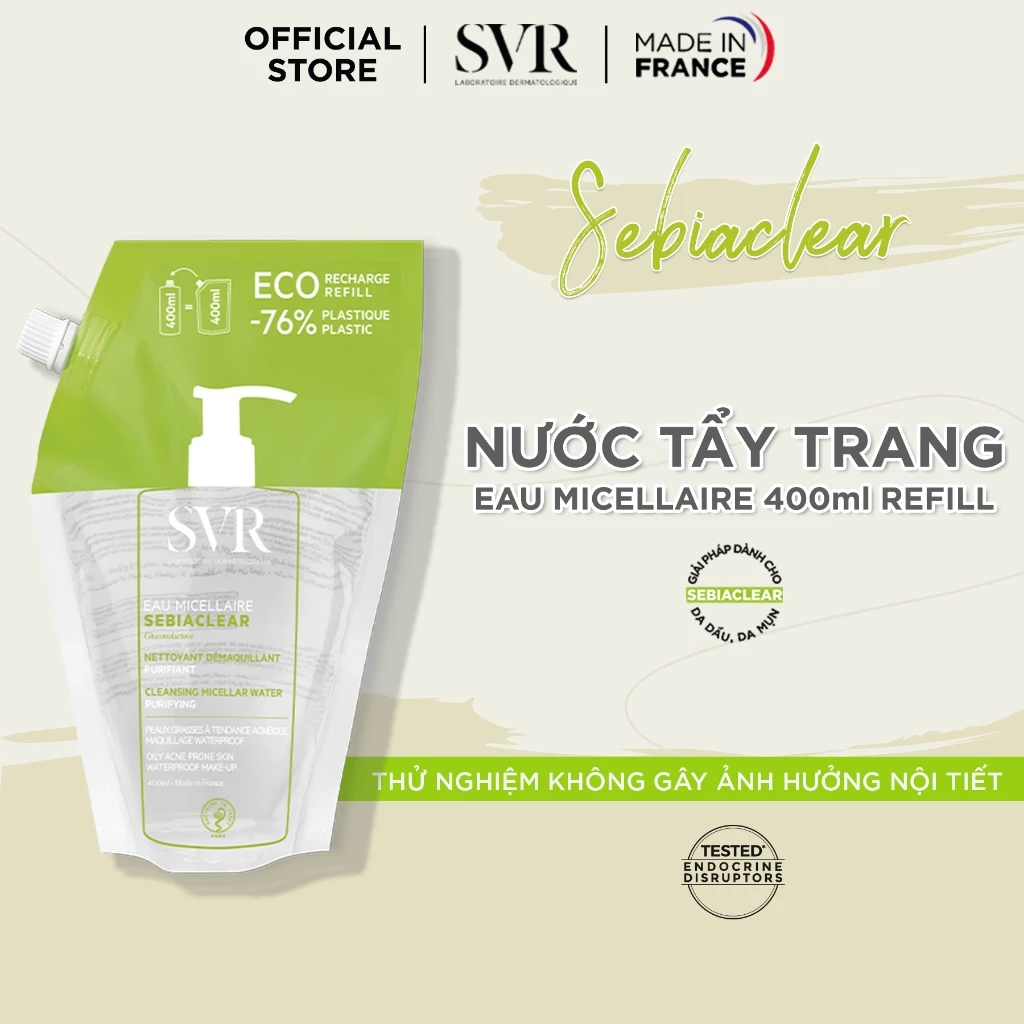 Nước Tẩy Trang Giúp Loại Bỏ Dầu Cho Da SVR Sebiaclear