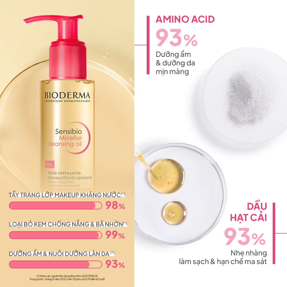 Dầu Tẩy Trang Bioderma Sensibio Micellar Cleansing Oil