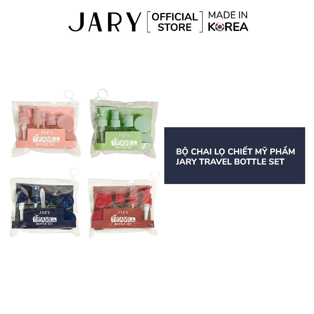 Bộ Chiết Mỹ Phẩm 6 Món Chai Lọ Jary Travel Bottles Set