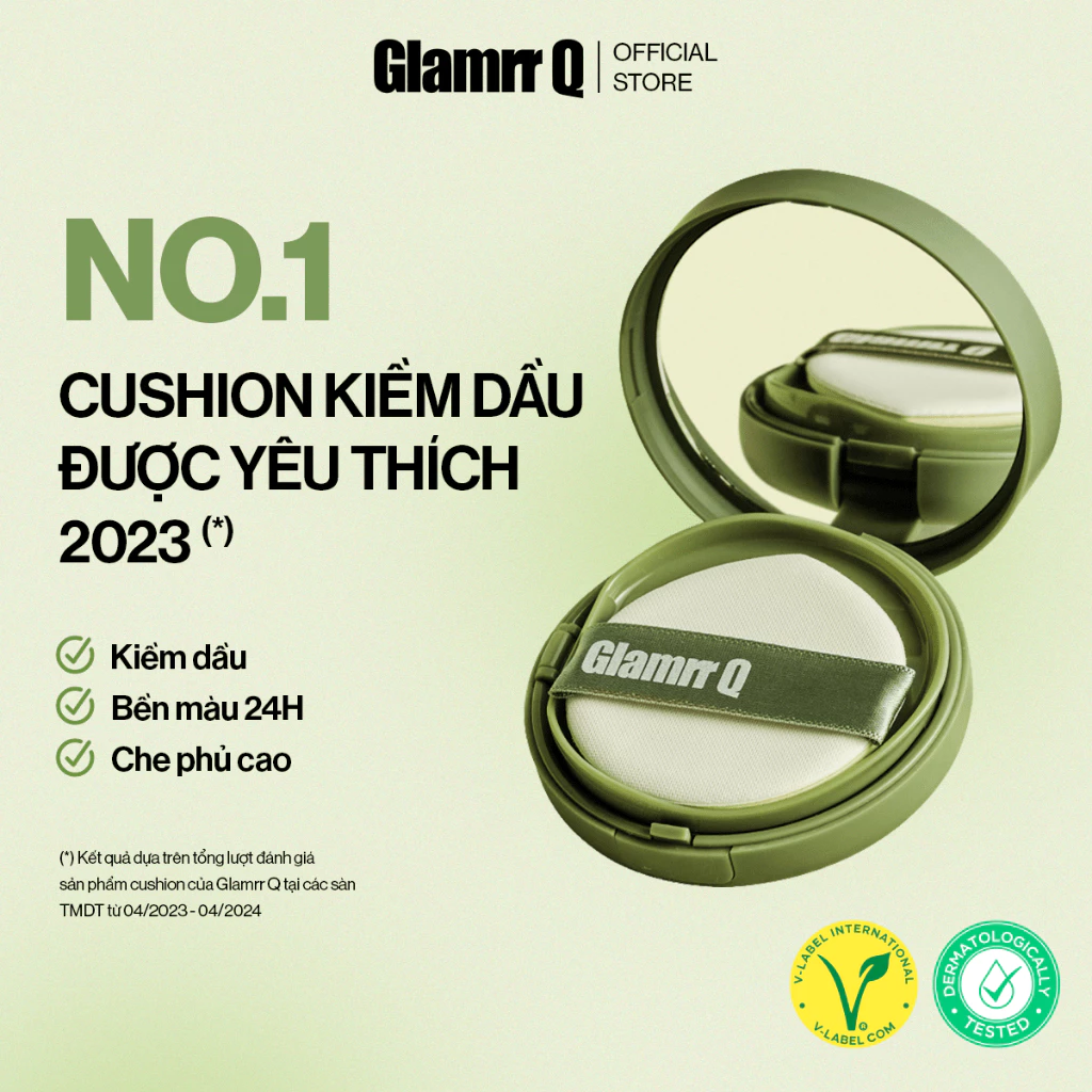 Siêu Phấn Nước Glamrr Q Vegan Super Cover Cushion 15g