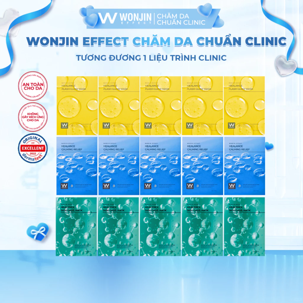 Mặt Nạ Giúp Dưỡng Sáng Căng Bóng WonJin Effect Concentrated Essence Mask 30g