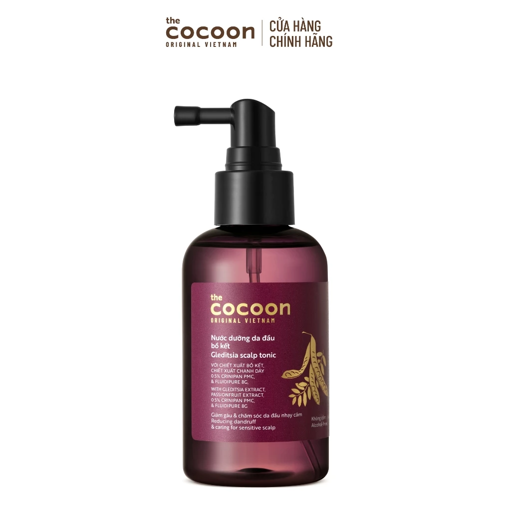 Nước Dưỡng Tóc Cocoon Bồ Kết Giảm Gàu Cho Da Đầu Nhạy Cảm 140ml