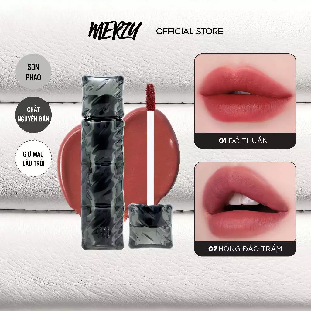 Son Kem Lì, Bền Màu Merzy Puffer Velvet Tint 3.7g