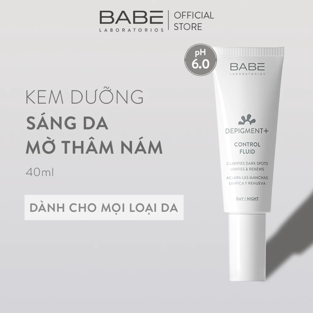 Kem Dưỡng Sáng Da Và Làm Mờ Vết Thâm Nám BABE Depigment+ Control Fluid 40ml