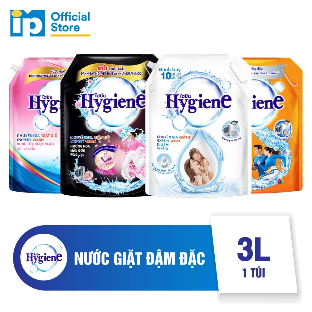 Nước Giặt Xả Hygiene Expert Wash Túi 3000ml