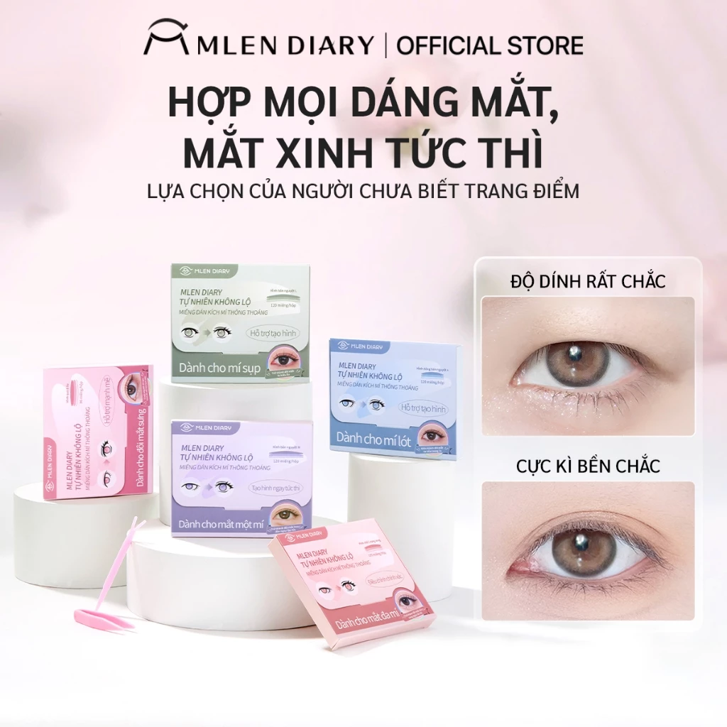 Miếng Dán Kích Mí Mlen Diary Tàng Hình Không Lộ