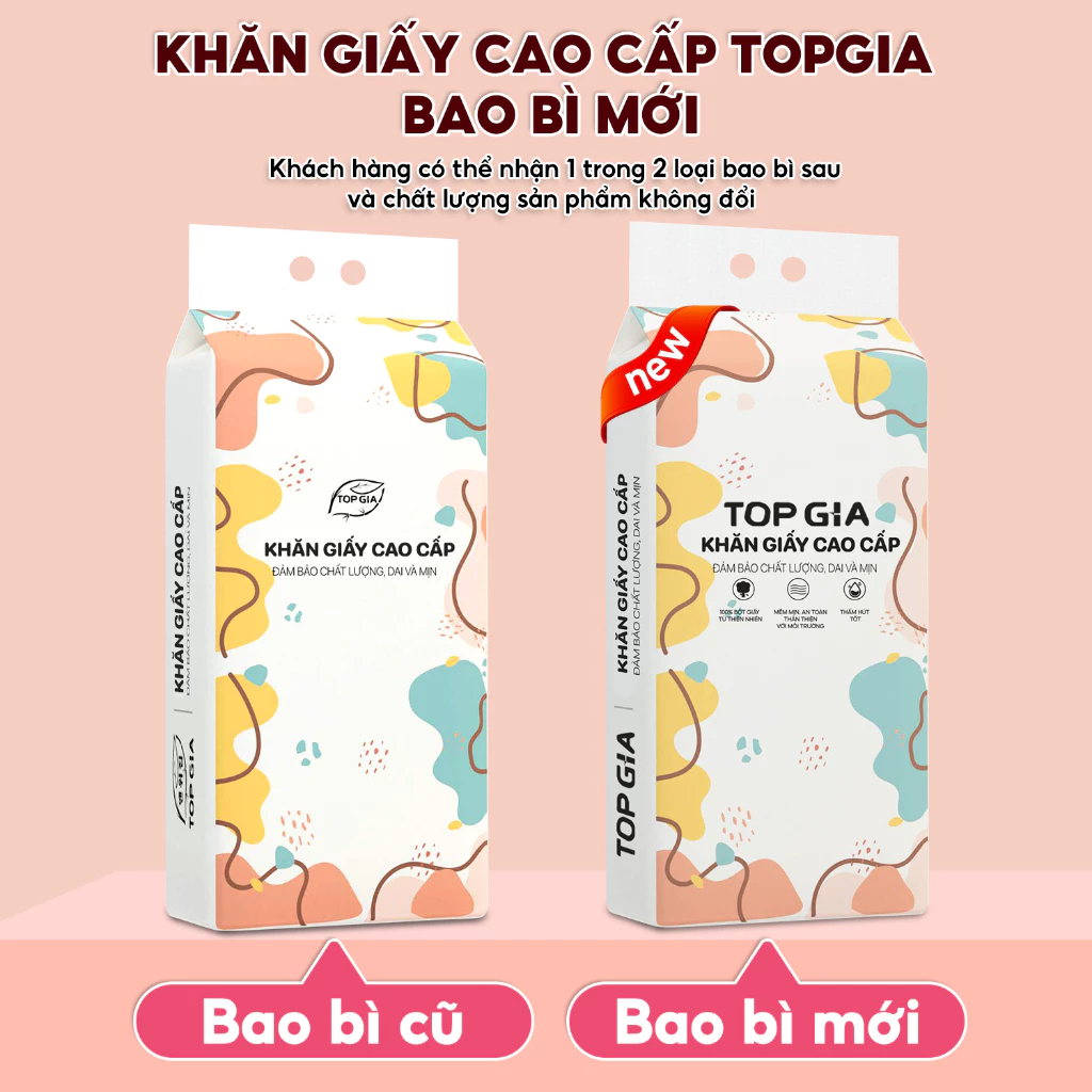 Khăn Giấy Rút Top Gia Gia Đình Mềm Mịn Treo Tường 1280 Tờ (Thùng 8 Gói)