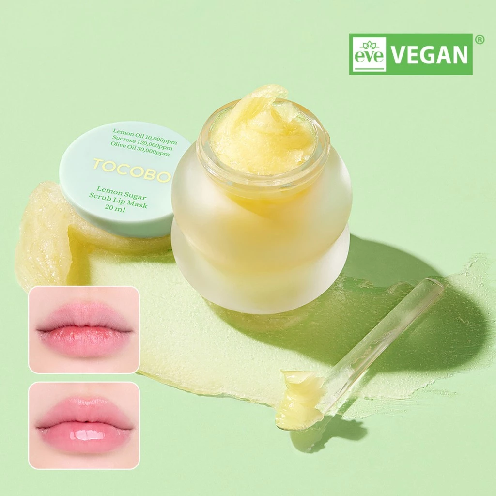 Mặt Nạ Dưỡng Môi Tẩy Tế Bào Chết Tocobo Lemon Sugar Scrub Lip Mask 20ml