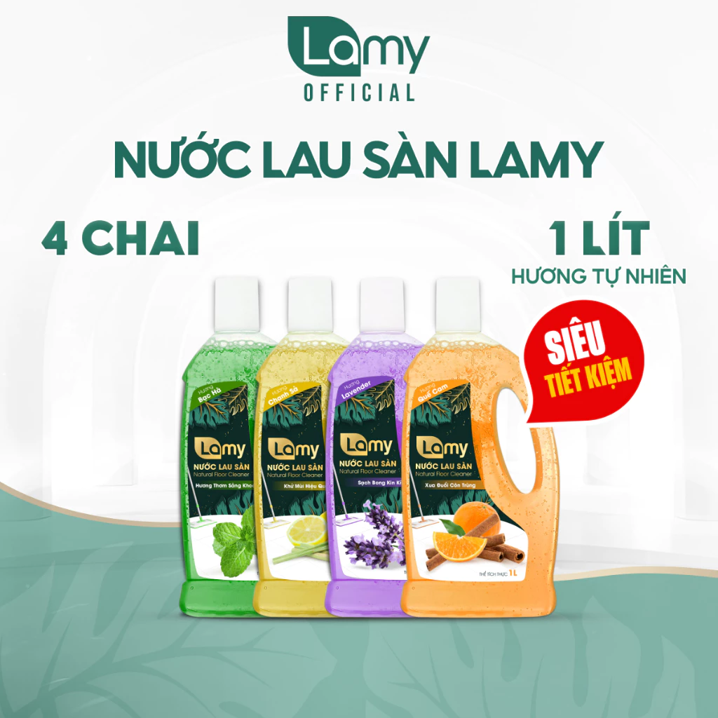 Nước Lau Sàn Lamy Xua Đuổi Côn Trùng 1L