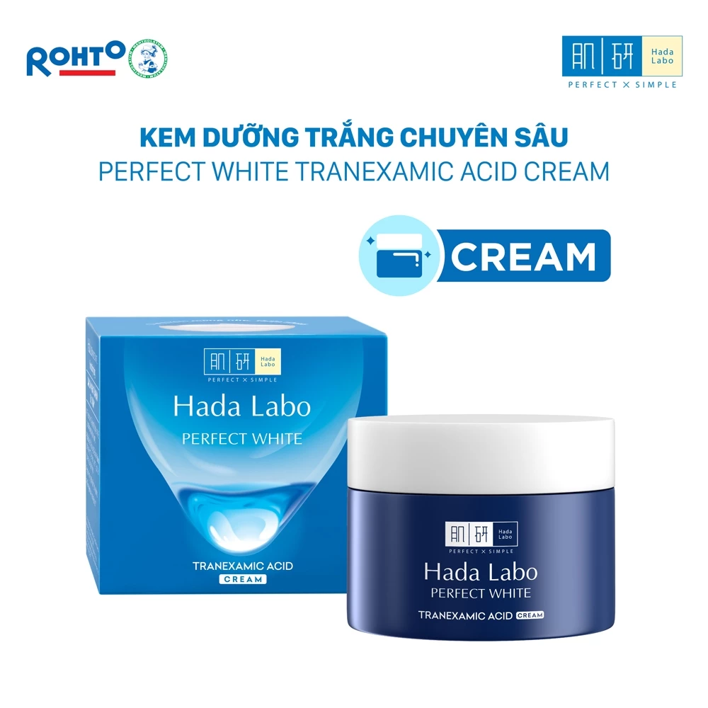 Kem Dưỡng Hada Labo Perfect White T.X.A Cream Sáng Da Chuyên Sâu, Giảm Thâm Sạm 50g