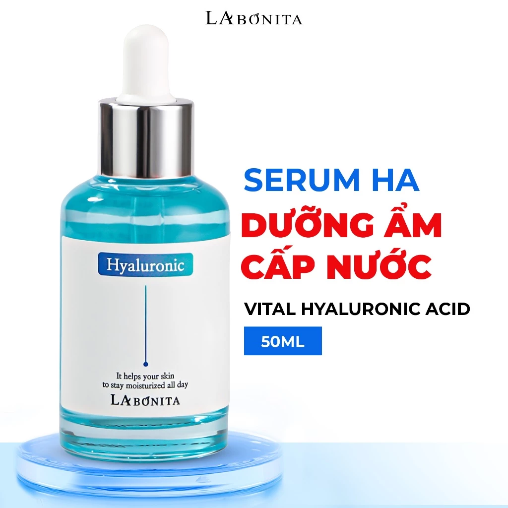 Serum La Bonita Vital Hyaluronic Acid Dưỡng Ẩm Sáng Da Và Tăng Độ Đàn Hồi 50ml