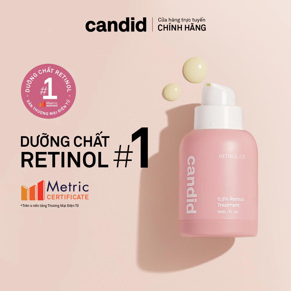 Hoạt Chất Retinol Candid Treatment Chống Lão Hóa & Cải Thiện Nếp Nhăn 30ml