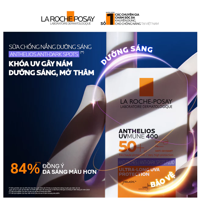 Sữa Chống Nắng Dưỡng Sáng Anthelios UVMUNE 400 Anti-Dark Spots Fluid 50ml