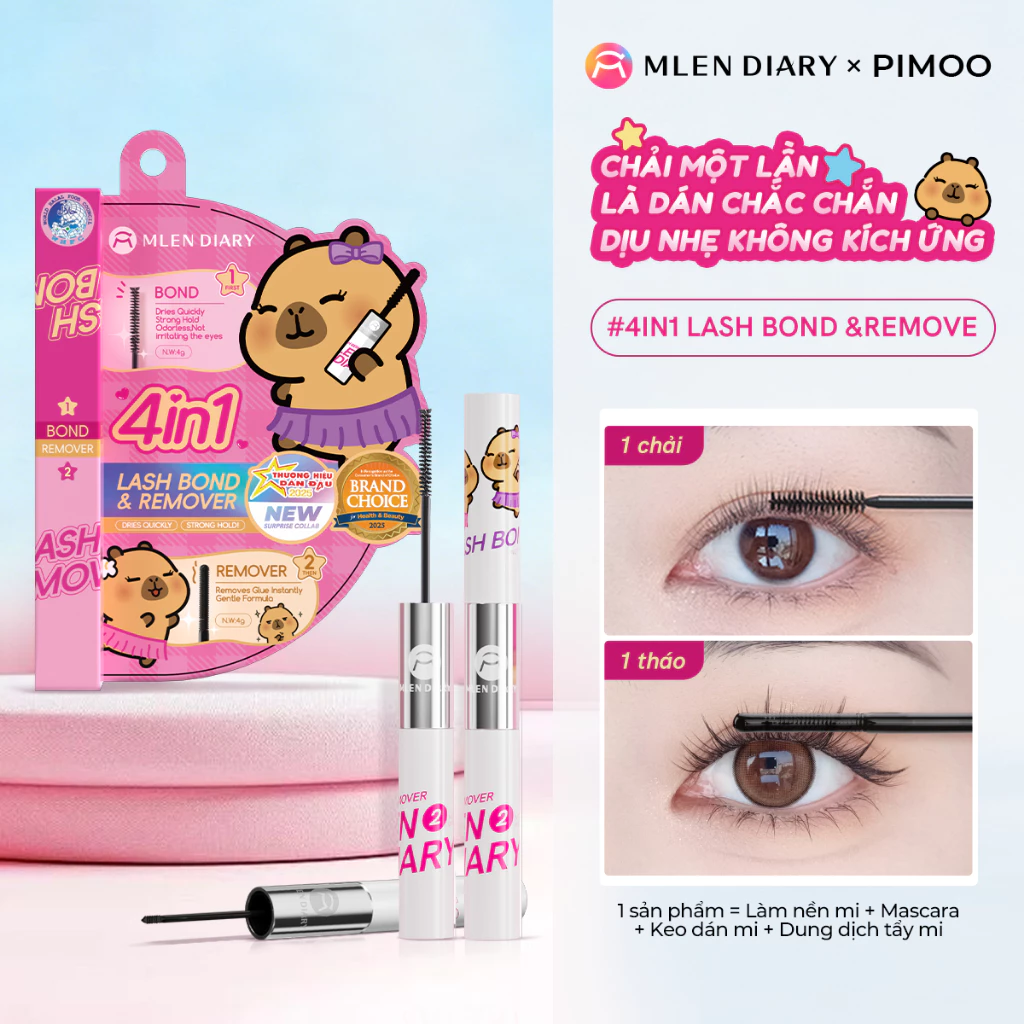 Mascara Mlen Diary 2 Đầu 4 Trong 1 Plus 8g (Mới)