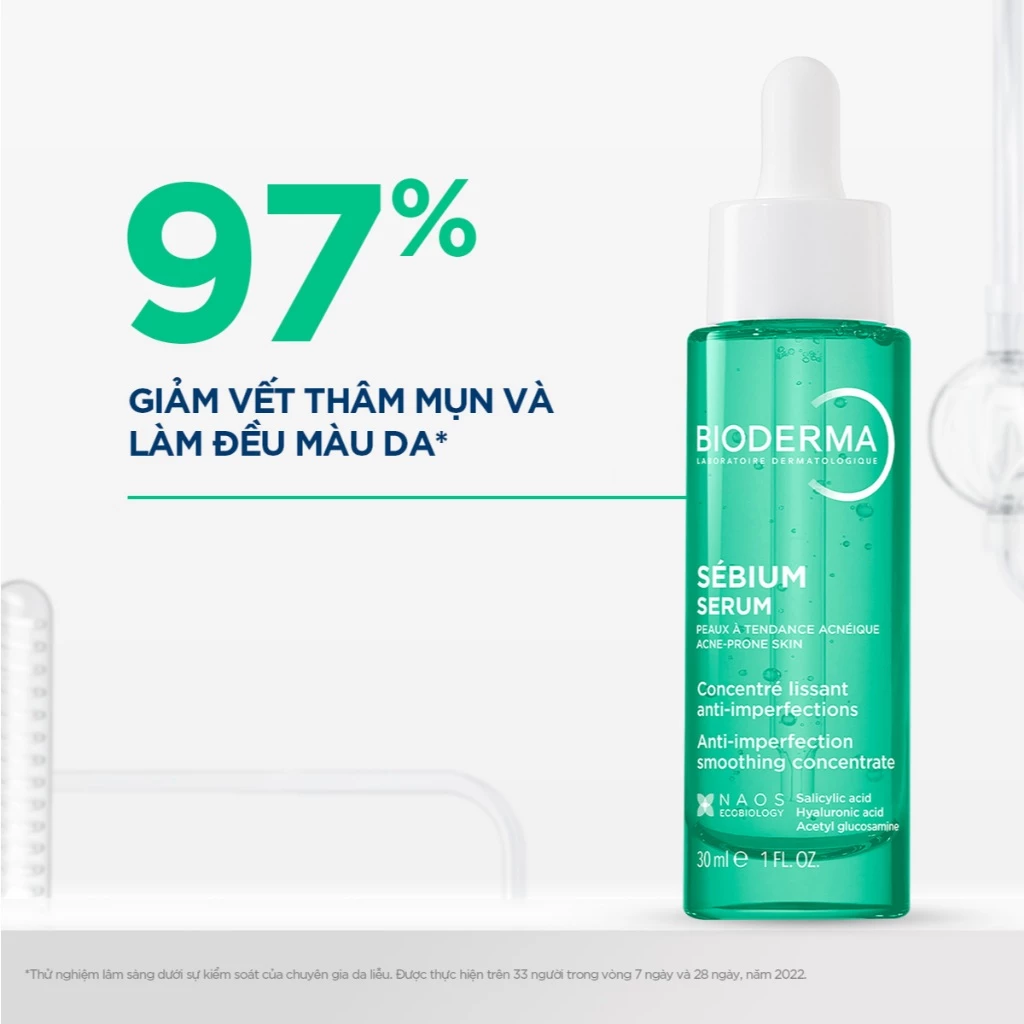 Serum Bioderma Sébium Serum Sáng Mịn, Mờ Thâm Cho Da Dầu Mụn 30ml