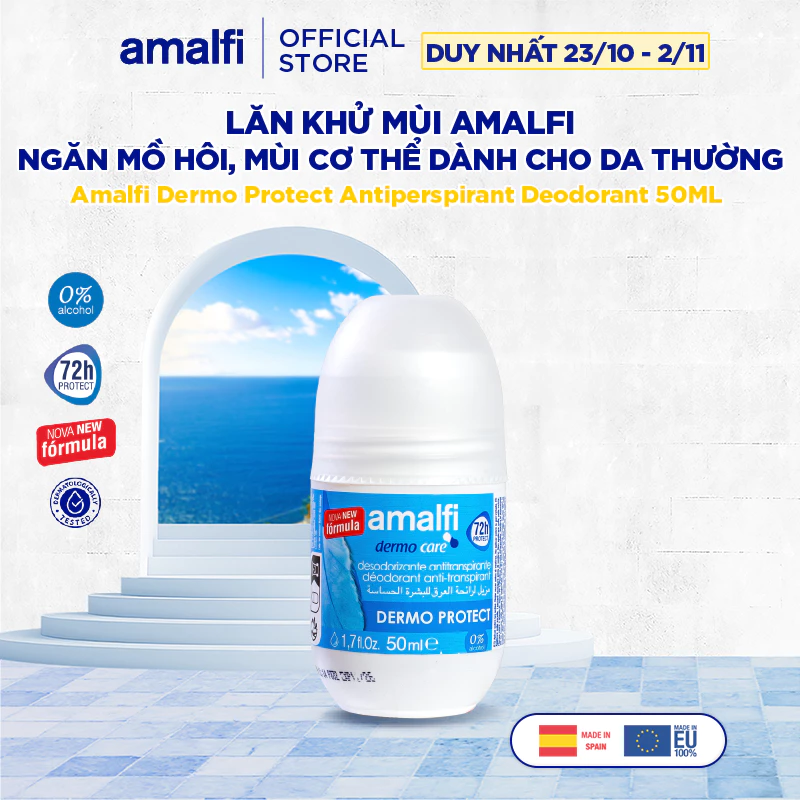 Lăn Khử Mùi Amalfi Ngăn Mồ Hôi, Mùi Cơ Thể Và Bảo Vệ Da 50ml