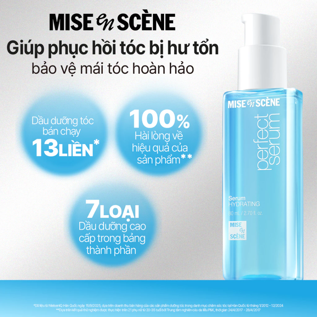 Tinh Chất Dưỡng Tóc Mise En Scène Giúp Tóc Chắc Khoẻ 80ml