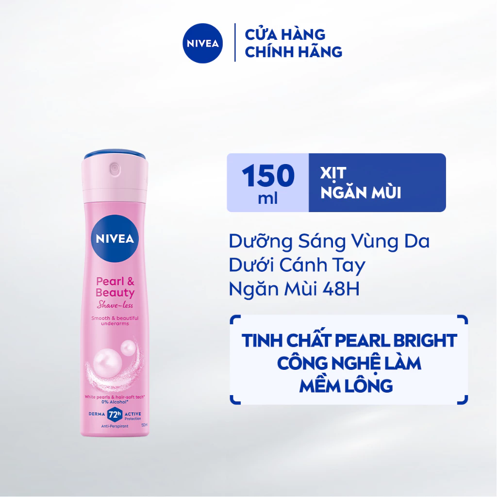Xịt Khử Mùi Nivea Shaveless Deodorant Anti-Perspirant 150ml