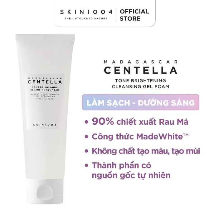 Sữa Rửa Mặt Skin1004 Madagascar Centella Rau Má Dưỡng Sáng Da 125ml