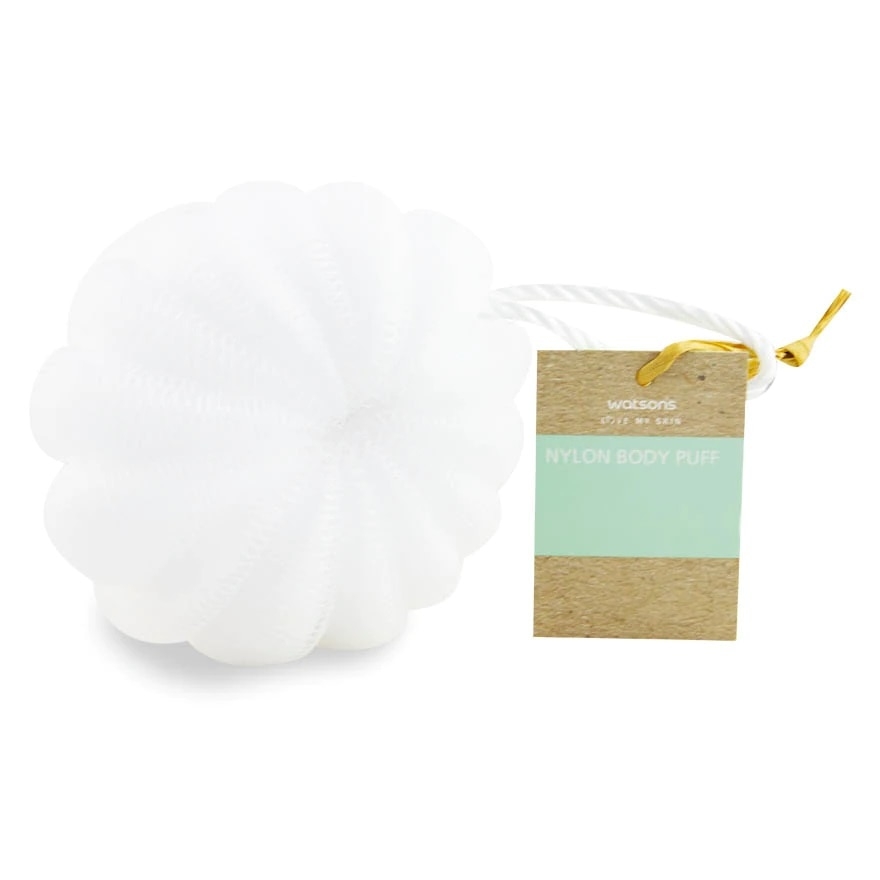 Bông Tắm Watsons Nylon Body Puff Dạng Tròn (Trắng)