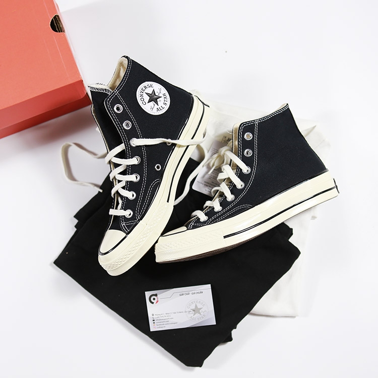 Giày Converse 1970s cao cổ vải đen CCVD002