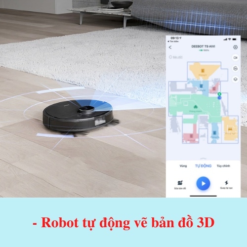 Robot Hút Bụi Lau Nhà Ecovacs DEEBOT T9 AIVI - Robot toả hương thơm