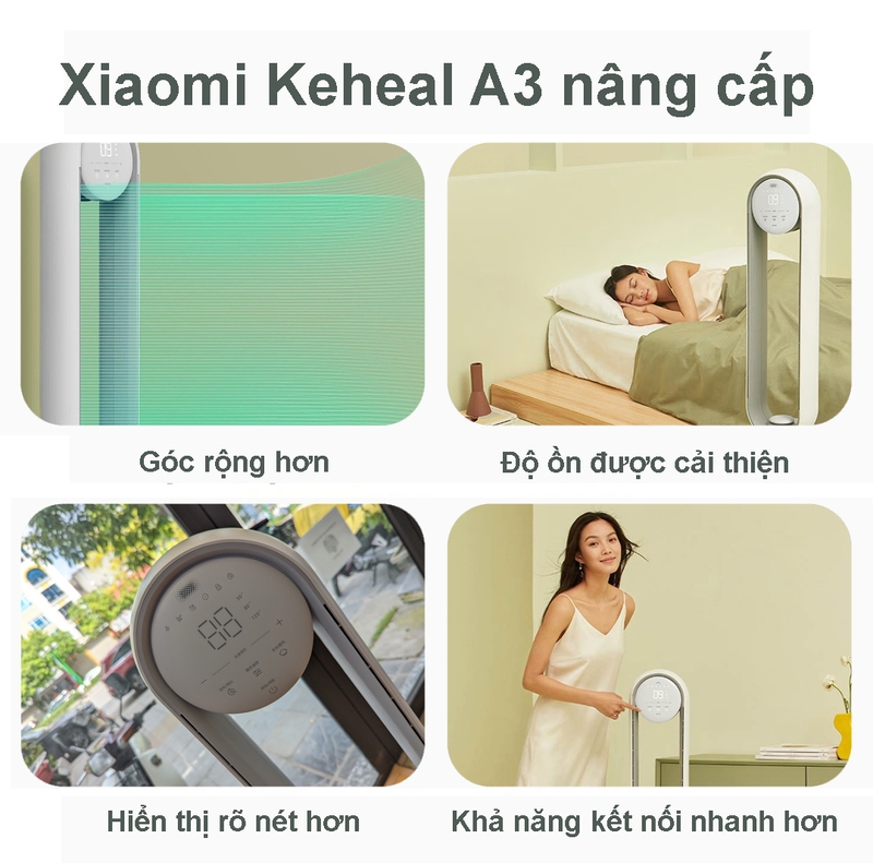 Quạt không cánh Xiaomi Keheal A3 - Lọc không khí đa cấp gió