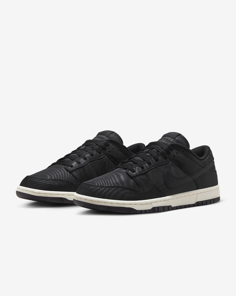 Nike Dunk Low Retro PRM Black Canvas Sail [DV7211-001]