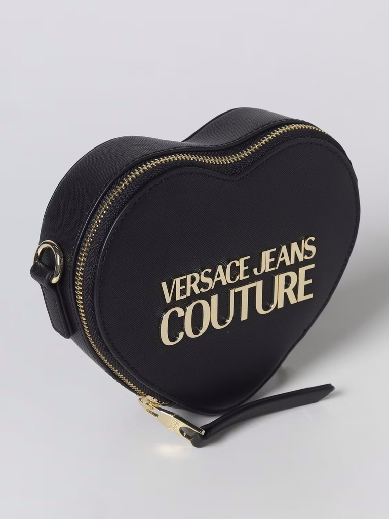 Versace Handbag Jeans Couture Heart 'Black'