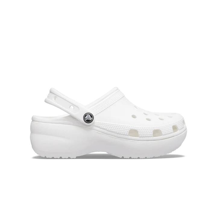 Crocs Classic Platform Slides White [206750-100]