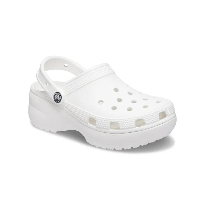 Crocs Classic Platform Slides White [206750-100]