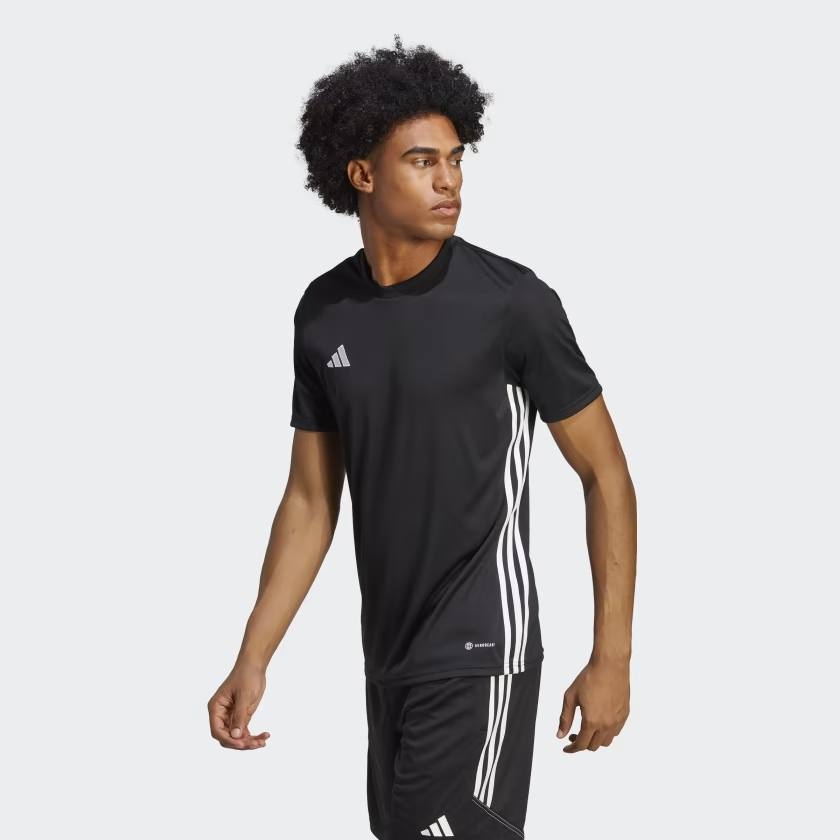 Adidas Tabela 23 Jersey Men's Top Football Soccer Black NWT [H44529]